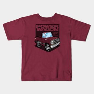 Medium Red Sunfire - Power Wagon (1980) Kids T-Shirt